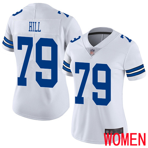 Women Dallas Cowboys Limited White Trysten Hill Road #79 Vapor Untouchable NFL Jersey